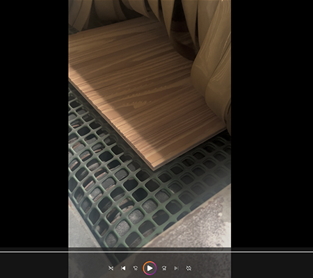 江西客戶案例：家具木板木材自動(dòng)噴砂機(jī)工作視頻